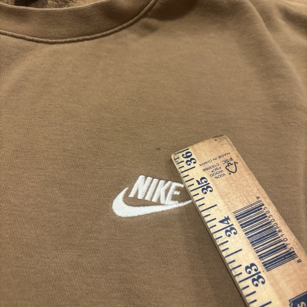 Nike Sportswear Club Fleece Crewneck Sweatshirt XL Dark Driftwood Brown - Picture 4 of 10